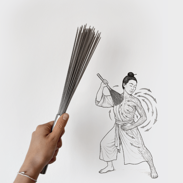 Металевий віник маленький, 35 см